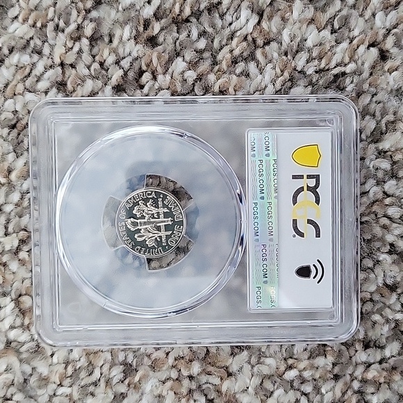 1969 S 10C Roosevelt Dime PCGS PR69 - Picture 2 of 2